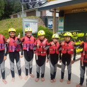 Waterskiën tijdens schoolreisje