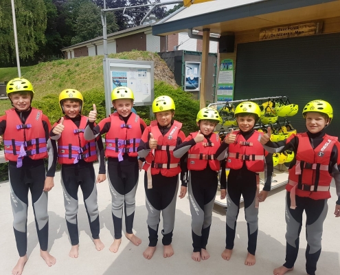 Waterskiën tijdens schoolreisje